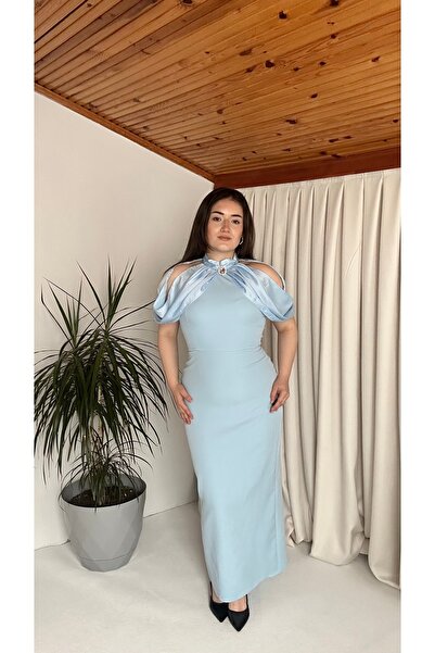 bernafashion butik OMUZ DEKOLTELİ ABİYE