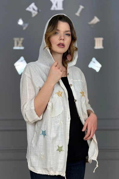 Bİ.GİYSEN Γυναικείο ύφασμα από βιολογικό λινό που πλένεται, σε χρώμα πέτρας, ...