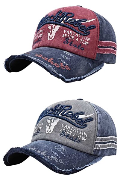 Mood Agenda Unisex Vintage Black Rebel Embroidered Adjustable Baseball Cap Ha...