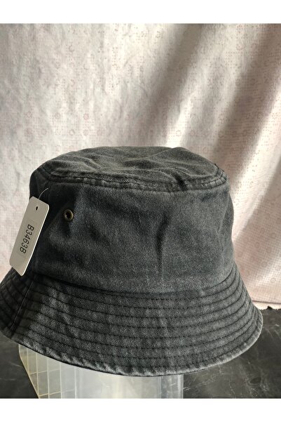 MEESÇanta Unisex Yıkanmış Denim Bucket Şapka