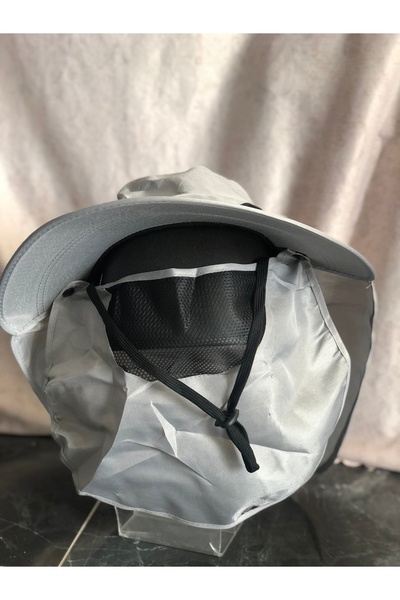 MEESÇanta 360 Derece Korumalı Outdoor Güneş Şapkası - Yüz Maskeli ve Ense Pel...