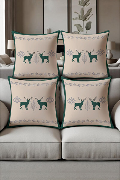 patron halı Digital Printed Soft Textured 4-Piece Throw Pillow Cover Set (43X...