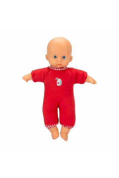 Boubou Dolgulu Bebek 20 cm - Kırmızı