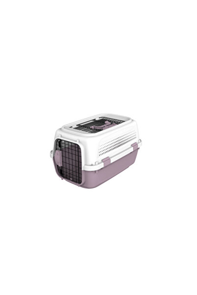 PETS HOME 2 Metal Kapılı Plastik Kedi Köpek Taşıma Çantası 50x34x30cm