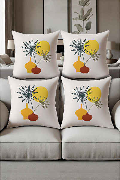 patron halı Digital Printed Soft Textured 4-Piece Throw Pillow Cover Set (43X...