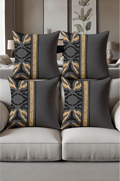 patron halı Digital Printed Soft Textured 4-Piece Throw Pillow Cover Set (43X...