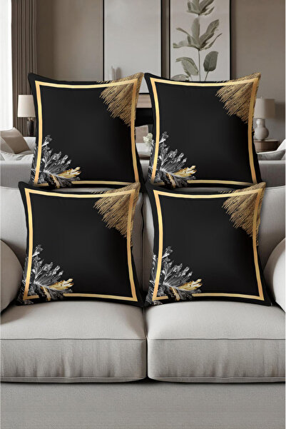 patron halı Digital Printed Soft Textured 4-Piece Throw Pillow Cover Set (43X...
