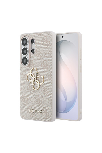 Guess Galaxy S26 Ultra Uyumlu Kılıf Lisanslı PU Deri Büyük Metal Logo Dizaynl...