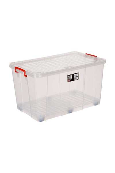 St Morritz Tekerlekli 79 Litre Saklama Kabı, Beyaz, Pratik ve Şık Depolama Çö...