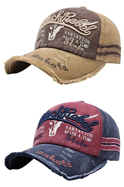 Mood Agenda Unisex Vintage Black Rebel Embroidered Adjustable Baseball Cap Ha...