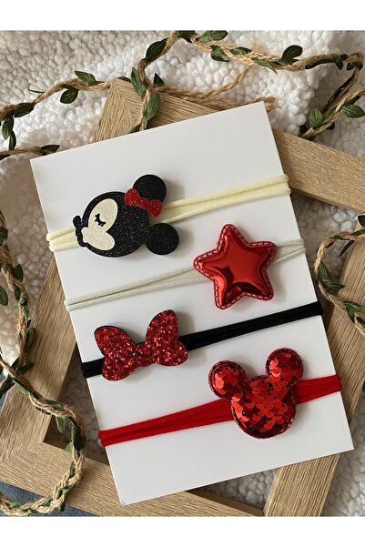 Miniko Butik Minnie Mouse Concept Hair Band Set of 4