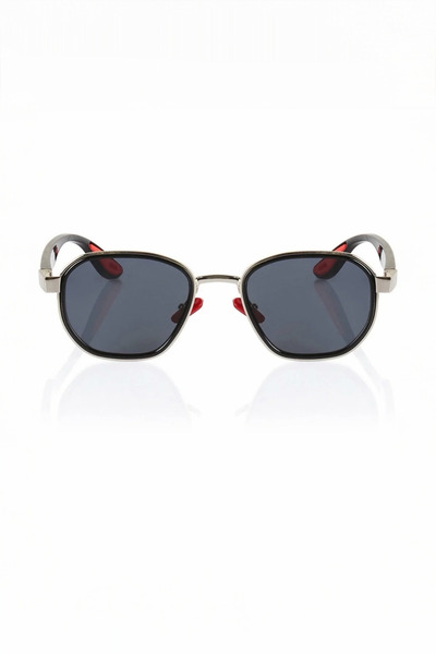 MACERATİ Ferraa Unisex New Season Ultra Light Uv400 Filtered Black Silver Frame Sunglasses