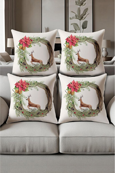 patron halı Digital Printed Soft Textured 4-Piece Throw Pillow Cover Set (43X...