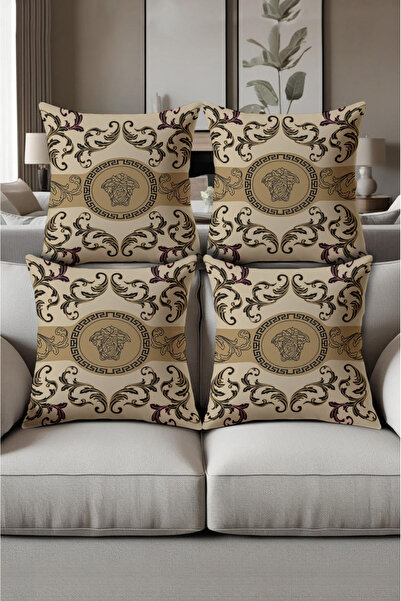 patron halı Digital Printed Soft Textured 4-Piece Throw Pillow Cover Set (43X...