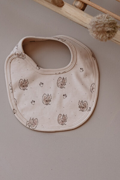 Oh La La Koala For Little Ones مريلة أطفال مطبوعة باللون البيج على شكل سنجاب ...
