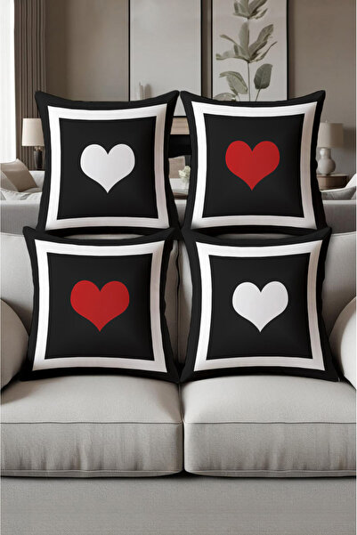 patron halı Digital Printed Soft Textured 4-Piece Throw Pillow Cover Set (43X...