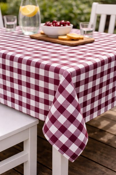 Bumedo Pötikare Cotton Tablecloth Tablecloth 160X170 cm - for Balcony, Garden, Kitchen, Picnic