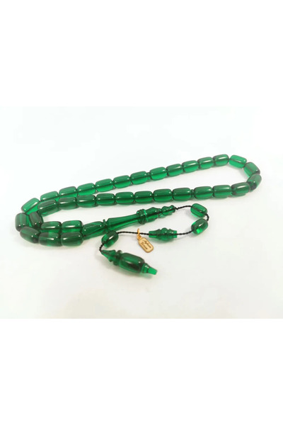 İskeçe Tesbih Ayhan Turan Masterpiece Ringed Imame Double Layer Dice Amber