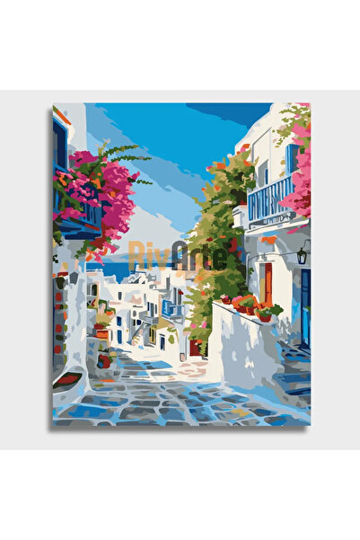 RivArte Sayılarla Boyama Seti Ege Esintisi 40x50cm Bahar Koleksiyonu