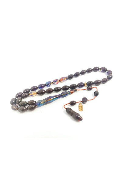 İskeçe Tesbih Ayhan Turan Usta Eseri 0.6 Delim Γερμανικό Κεχριμπάρι με Τιρμπο...