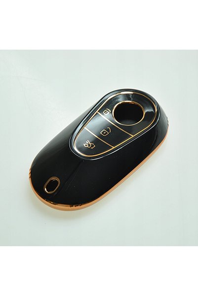 Global Dünya Gümrük Key Case Cover for Mercedes C S Class W206 W223 S350 C260 C300-Black