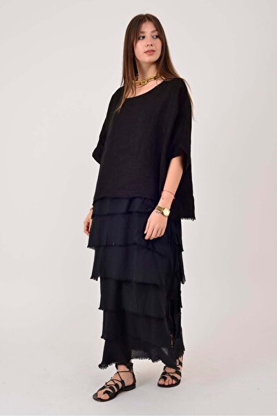 Park Moda E20831 ΠΟΛΥΣΤΡΩΜΑΤΟ ΛΙΝΟ ΦΟΡΕΜΑ