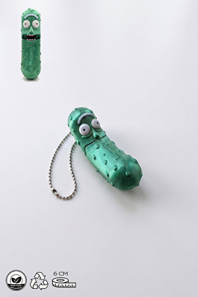 coon Rick and Morty – Pickle Rick (Turşu Rick) Figürlü Anahtarlık