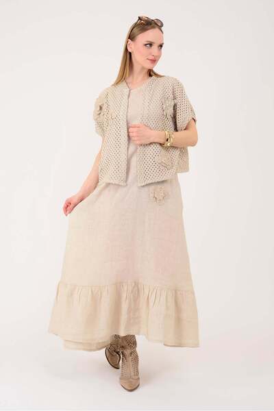 Park Moda 25585 ΣΕΤ ΛΙΝΟΥ ΡΟΥΧΟΥ 2 ΤΕΜΑΧΙΩΝ ΜΕ ΑΠΛΙΚΕ ΛΟΥΛΟΥΔΙΑΚΕΝΤΕΣΕΙΣ, ΔΙΑ...