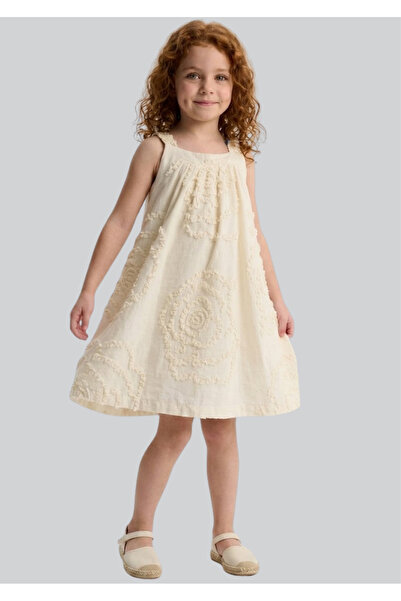 ww waka waka kids store Κοριτσίστικο φόρεμα μποέμ με ανάγλυφο σχέδιο τριαντάφ...