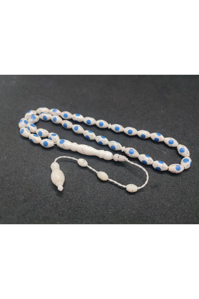 İskeçe Tesbih Σχέδιο τεχνίτη Σεβέκτ Αλκάν, Φυσικό Κόκαλο Καμήλας με Εμαγιέ Φι...