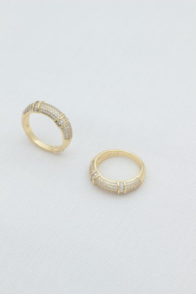XUPING JEWELRY Style Pearl/Xuping Jewelry Lesory Zircon Stone Ring (Please Be Sure to Review the Size Chart before Placing Your Order.)