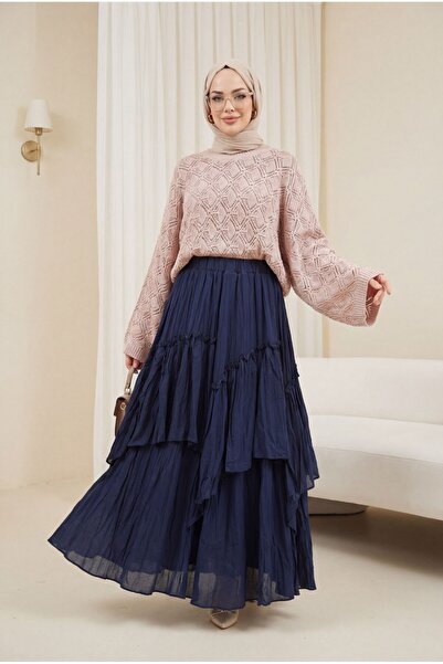 Modamorfo Πλεκτό πουλόβερ με στρογγυλή λαιμόκοψη και μανίκια νυχτερίδας - σε ...