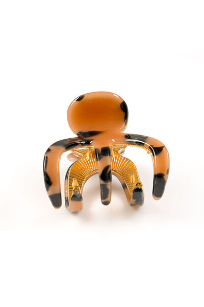 meli melo Cleste de par cu aspect lucios si model animal print