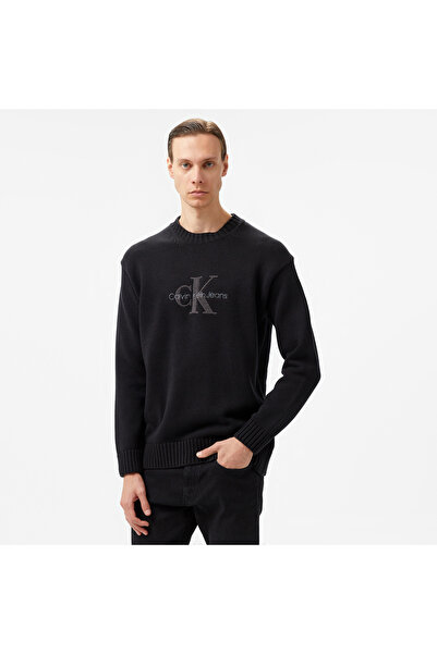 Calvin Klein Jeans Erkek Siyah Triko