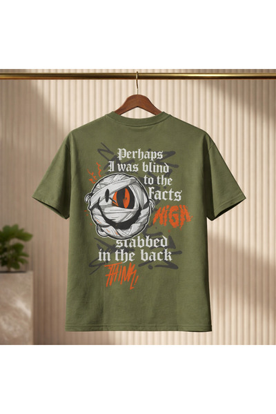 YŞRLİNE COLLECTİON YŞR Oversize T-Shirt με στάμπα στην πλάτη – Unisex Βαμβακε...