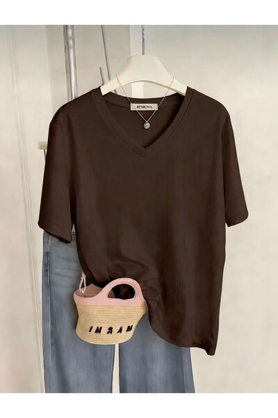BENROMA V-Neck Oversized T-Shirt 3Vq4