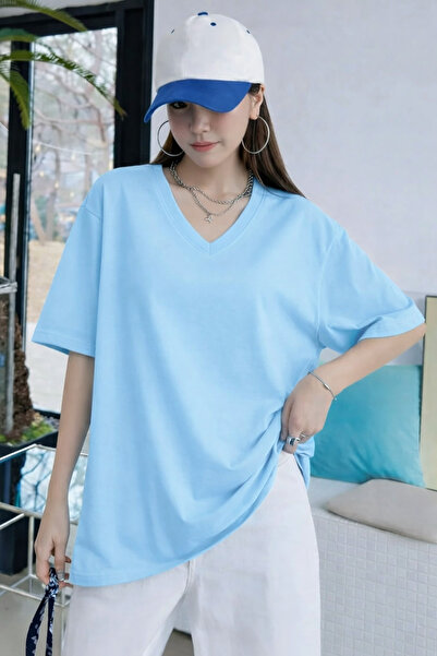 BENROMA Μπλουζάκι με λαιμόκοψη V σε μεγάλο μέγεθος 2VQ2