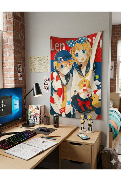 OWLBAG COMPANY OWL BAG kagamine Rin وLen سجادة حائط بتصميم منقوش