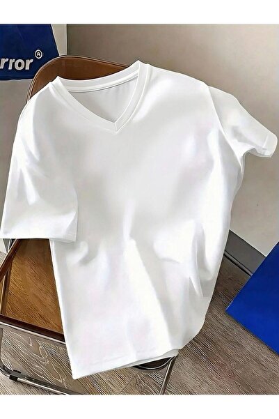 DM DOLCE MORE Μπλουζάκι με λαιμόκοψη V σε μεγάλο μέγεθος 4VQ2