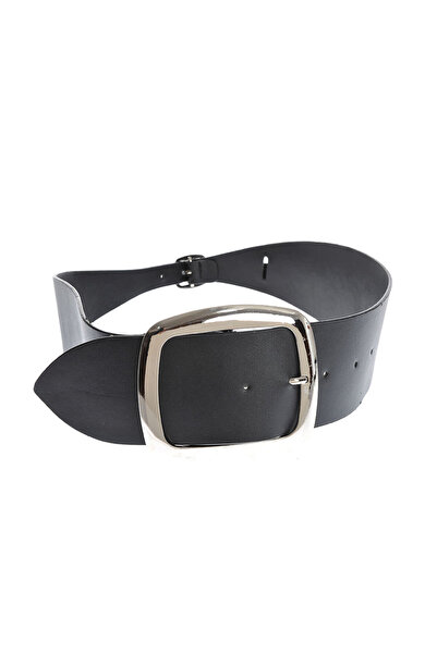 meli melo Wide belt with silver buckle