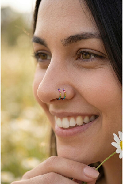 Sacce Scarves&Accessories Deliksiz Fake Piercing Halka Burun Dudak Kulak Earc...