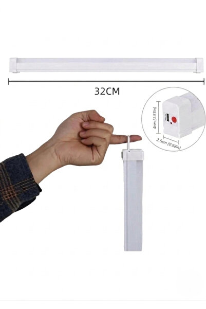 Nishev.com Evini Sev USB Şarjlı 3 Modlu Mıknatıslı otel-yurt-ev-kamp Feneri L...