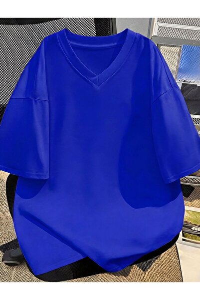 DM DOLCE MORE Μπλουζάκι με λαιμόκοψη V σε μεγάλο μέγεθος 2VQ5