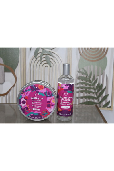 THE BODY SHOP مجموعة العنايةشوجربلوم باشن مكونه من زبدة الجسم200mlbody butter...