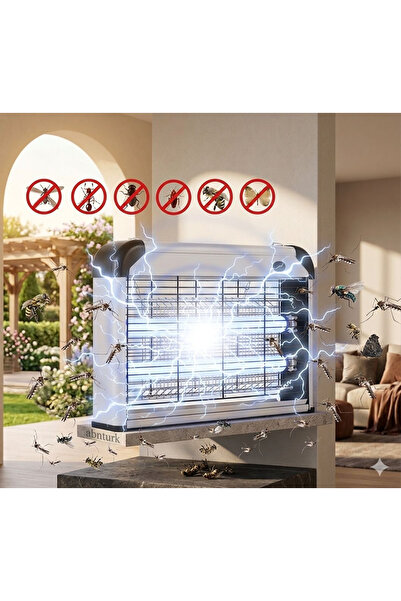 abnturk 8w LED Sivrisinek Öldürücü UV Işıklı Güçlü Elektrikli Sivrisinek Yoke...