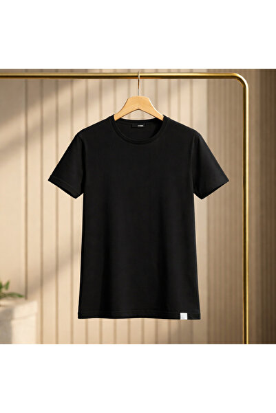 YŞRLİNE COLLECTİON YŞR Μονόχρωμο T-Shirt με Κολάρο – Ανδρικό Βαμβακερό T-Shir...