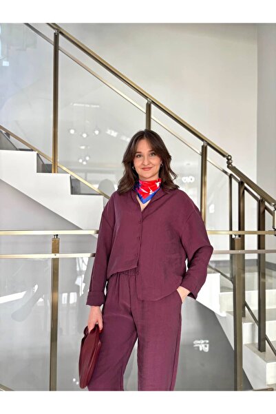 Sude Kızanlıklı Υπερμεγέθη πουκάμισα, παντελόνια σαλβάρια και σετ από τένσελ