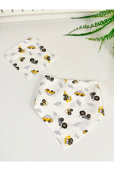 Alis Baby Collection Baby Feeding Bib/Muslin Drool Diaper and Mouth Wipes Set...