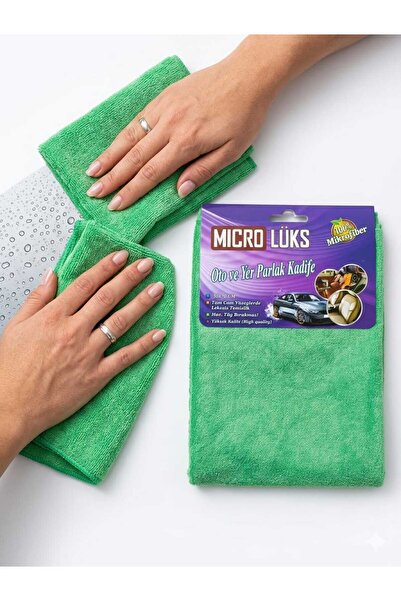 Microlüks Micro Lüks Oto ve Yer Parlak Kadife Doku Bez ( 1 Adet ) 50x70