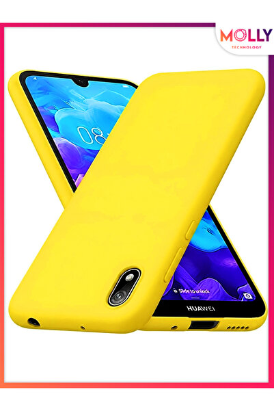 Molly HONOR 8S İçin Sarı Liquid İçi Kadife Mat Silikon Kılıf